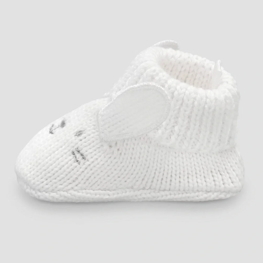 Carter's nwt Just One You Baby Bunny Slippers - White 0-12M newborn